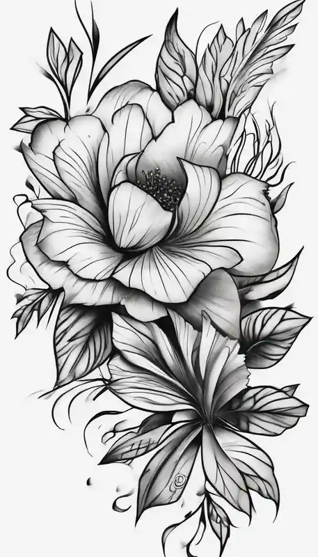 black and white style 2025年のフラワースリーブタトゥーアイデア about floral sleeve tattoo half sleeve tattoos for men and floral sleeve tattoo half sleeve tattoos for men